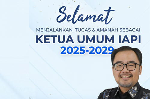 Selamat atas Terpilih dan Dilantiknya Bapak Tarkosunaryo sebagai Ketua Umum IAPI Periode 2025–2029